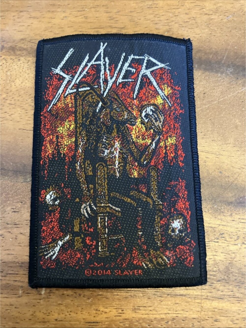 Slayer Devil on Throne Woven Sew On Patch